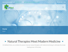 Tablet Screenshot of cellmedclinics.com
